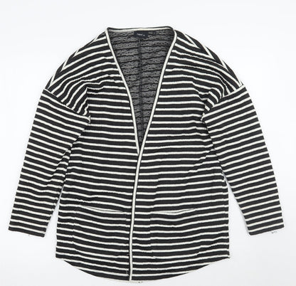 Next Womens Black Striped  Jacket Blazer Size 12