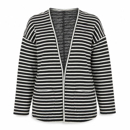 Next Womens Black Striped  Jacket Blazer Size 12