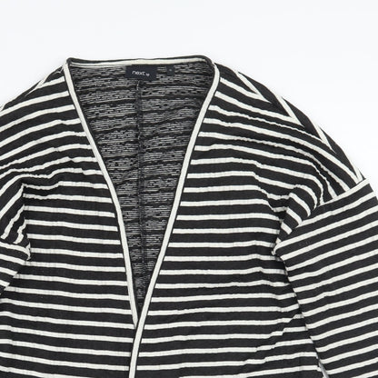 Next Womens Black Striped  Jacket Blazer Size 12