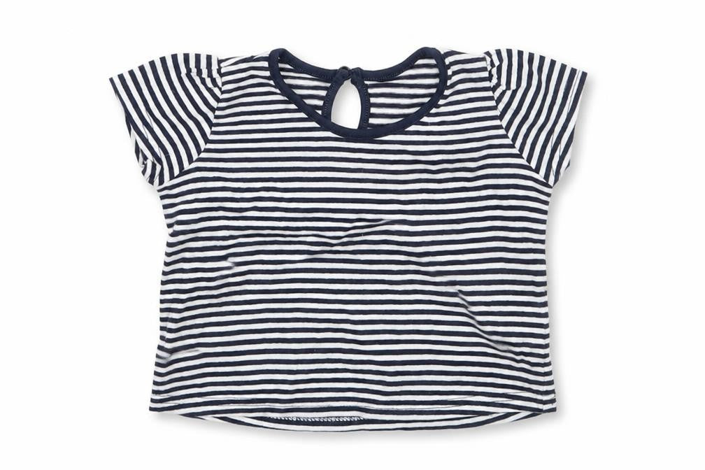 Matalan Baby White Striped  Basic T-Shirt Size 3-6 Months