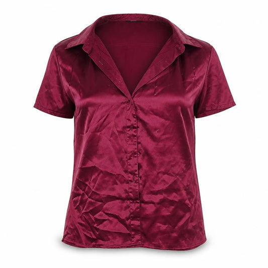Marks and Spencer Womens Pink   Basic Button-Up Size 12