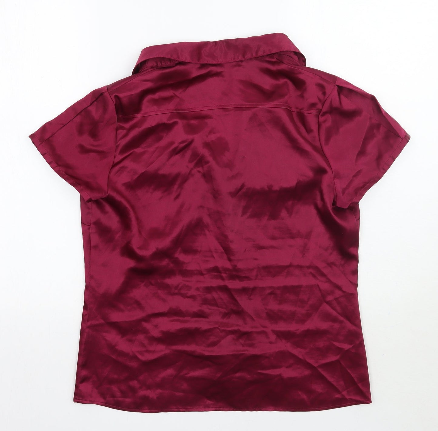 Marks and Spencer Womens Pink   Basic Button-Up Size 12
