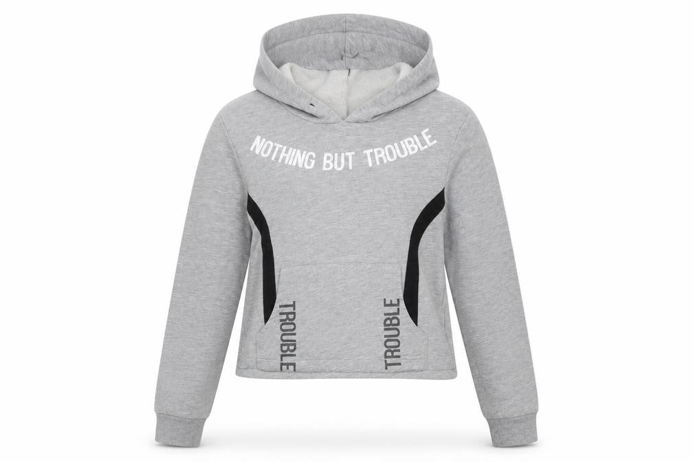 Select Womens Grey   Pullover Hoodie Size 12
