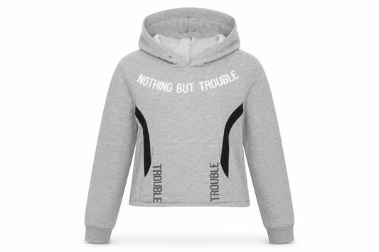 Select Womens Grey   Pullover Hoodie Size 12