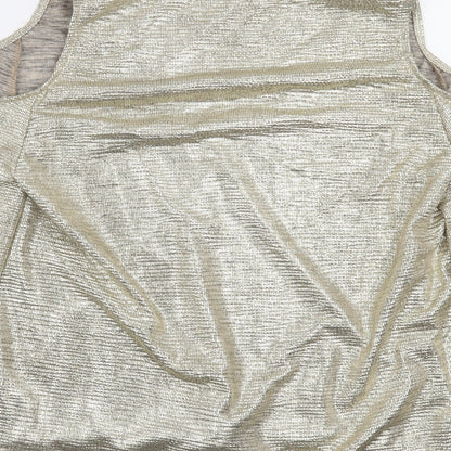 Preloved Debenhams Womens Gold   Basic Blouse Size 12 - Label