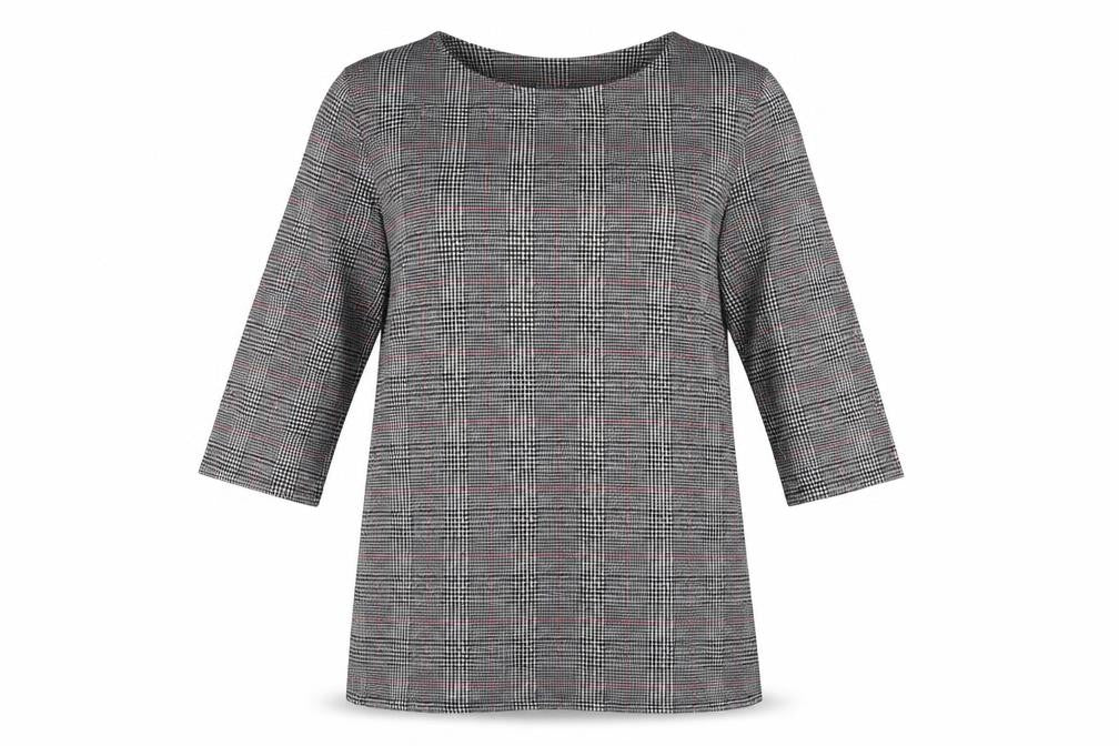 F&F Womens Grey Check  A-Line  Size 10