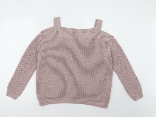 Dorothy Perkins Womens Pink   Pullover Sweatshirt Size 8
