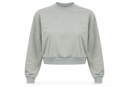 Boohoo Womens Green   Pullover Sweatshirt Size 8
