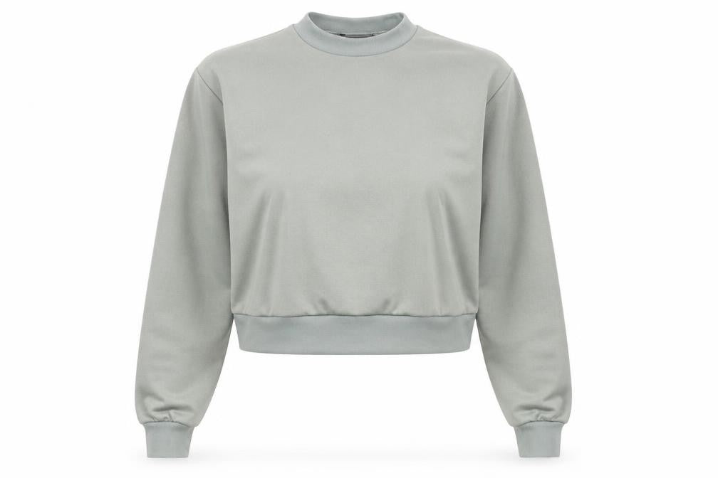Boohoo Womens Green   Pullover Sweatshirt Size 8