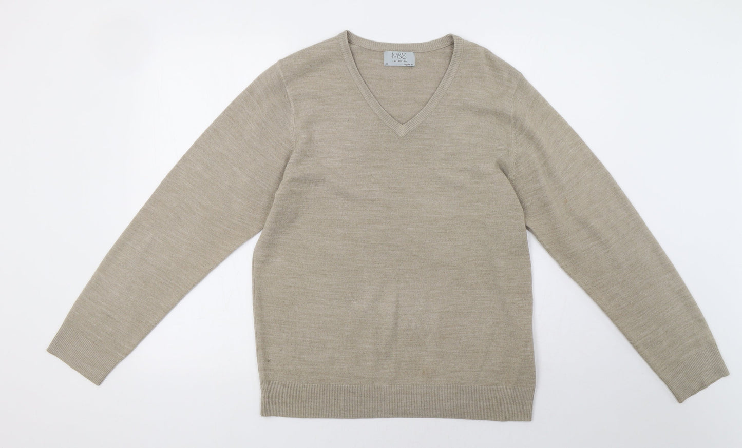 Marks and Spencer Mens Beige   Pullover Sweatshirt Size M