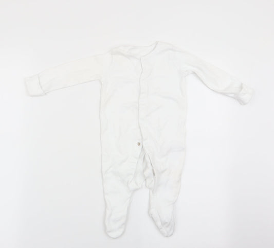 Florence and Fred Baby White   Babygrow One-Piece Size 3-6 Months