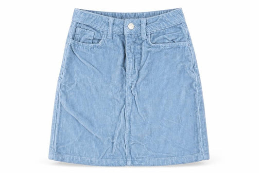 New Look Womens Blue   A-Line Skirt Size 6  - Cord Fabric
