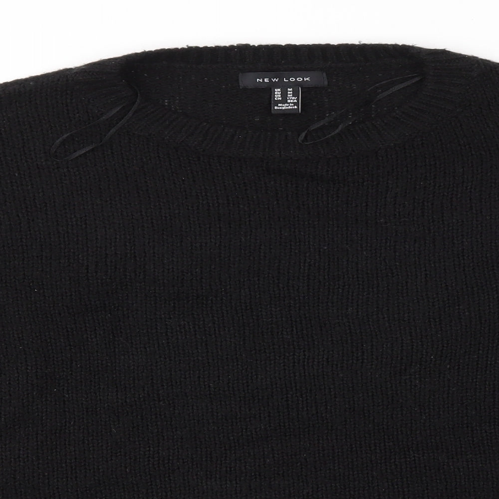 New Look Womens Black   Pullover Jumper Size M