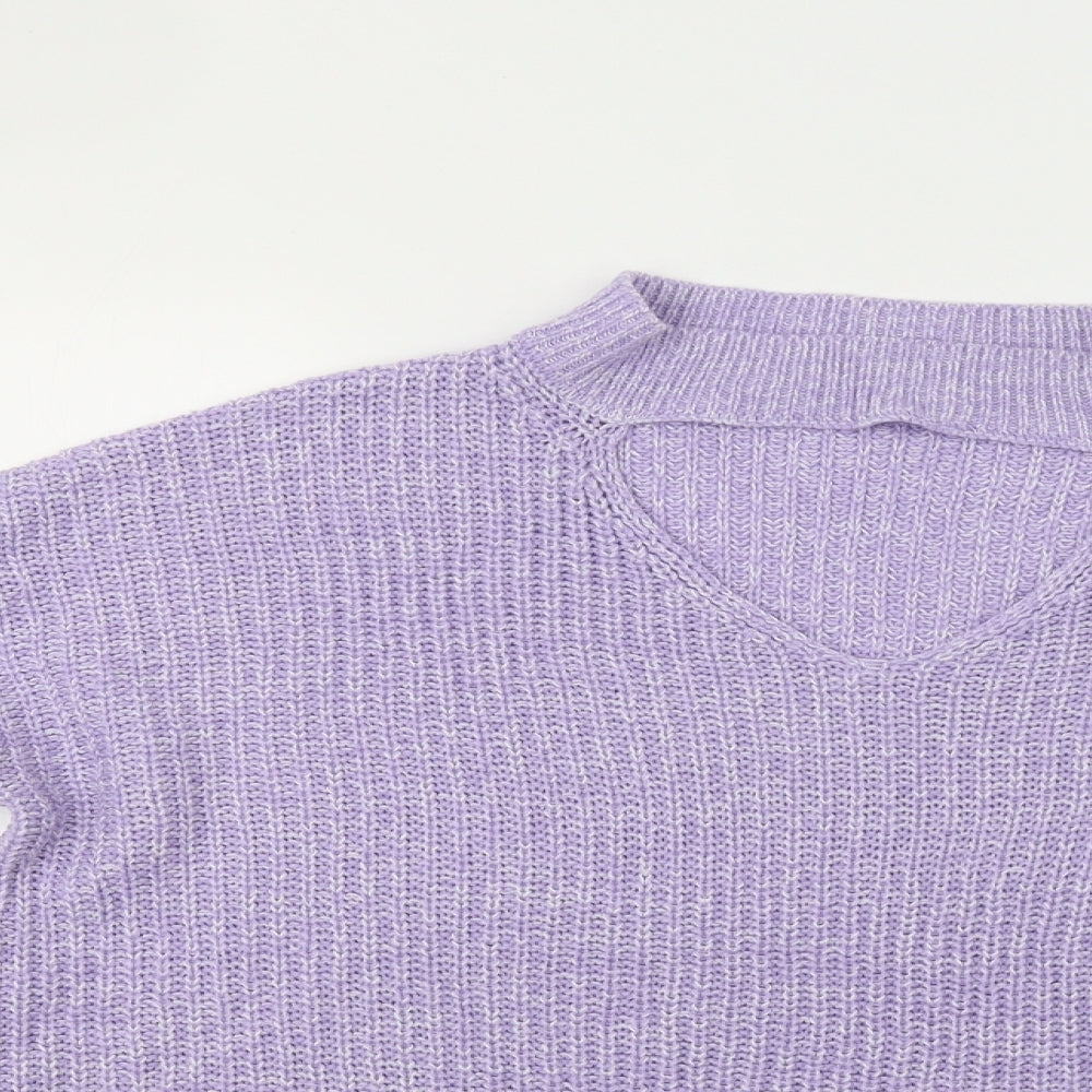 Pep&Co Womens Purple   Pullover Jumper Size L