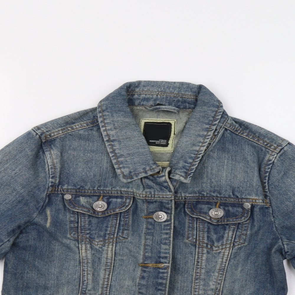 17&Co Womens Blue  Denim Jacket  Size S