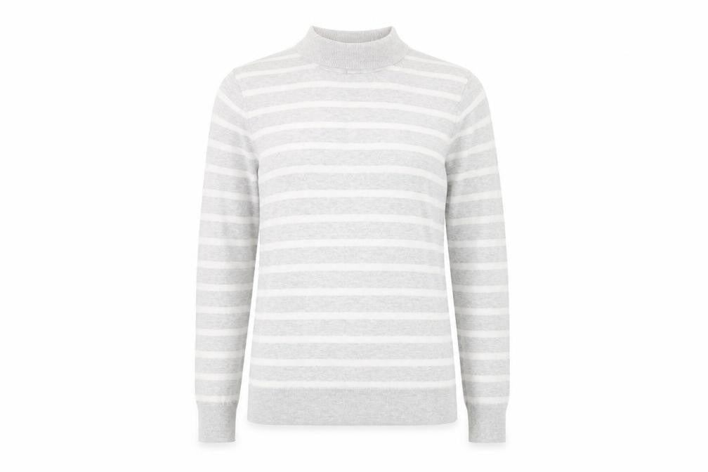 Gap Womens Grey Striped  Pullover Jumper Size XS