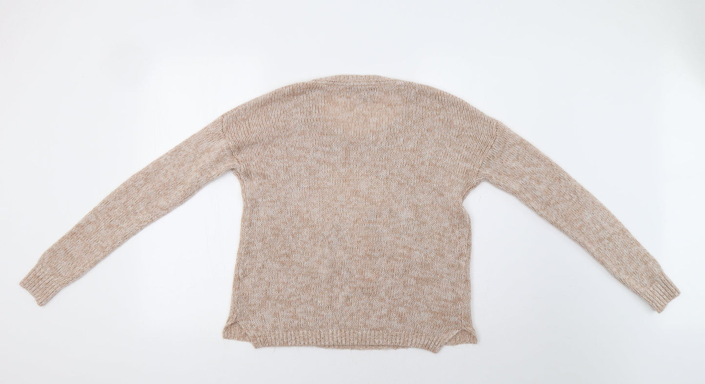 Internacionale Womens Beige   Pullover Jumper Size 10  - Bear