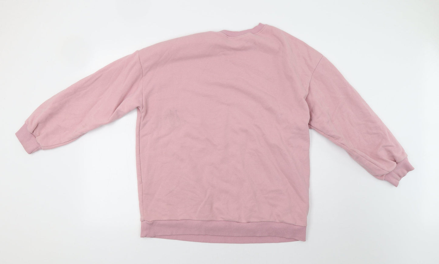 SheIn Womens Pink   Pullover Sweatshirt Size S