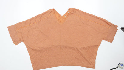 Next Womens Orange   Pullover Jumper Size XL