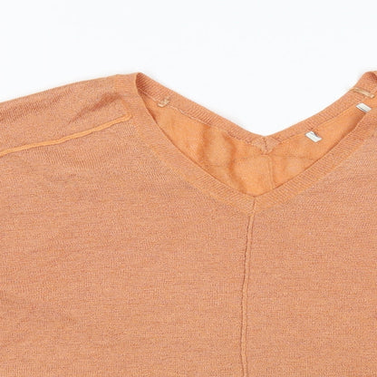Next Womens Orange   Pullover Jumper Size XL