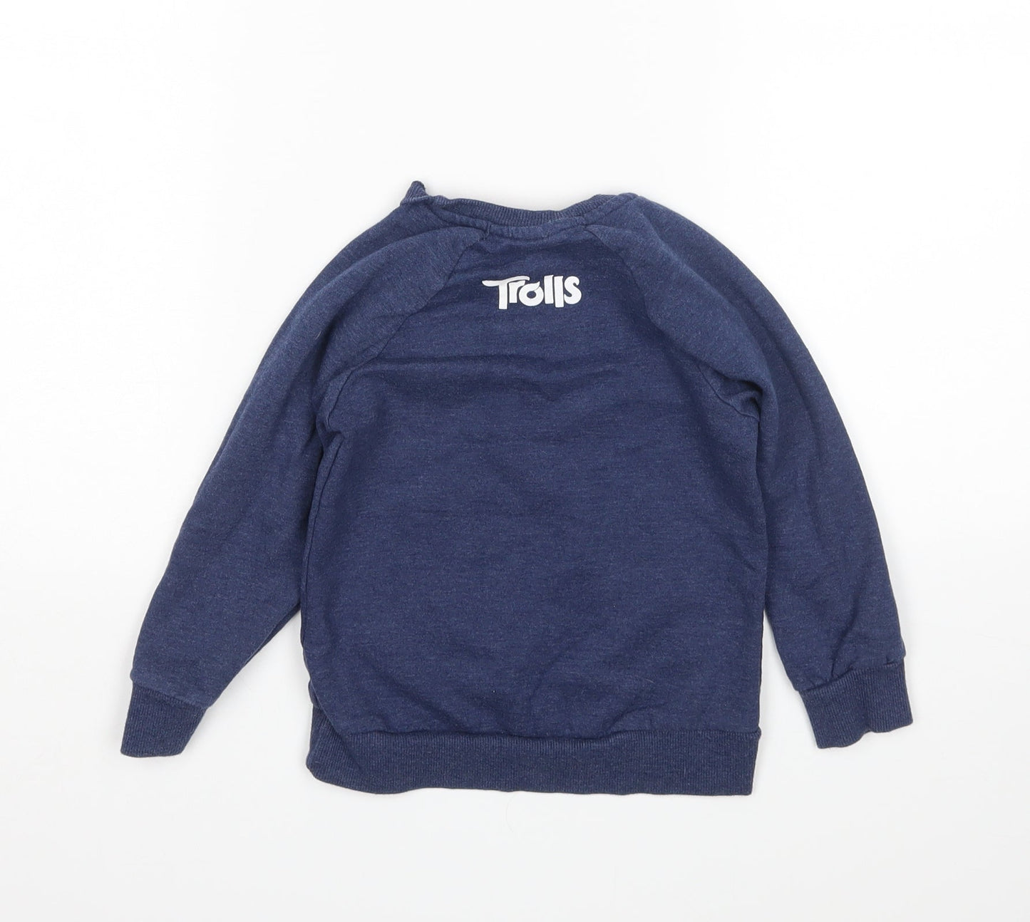 Character  Girls Blue   Pullover Sweatshirt Size 4 Years  - Trolls