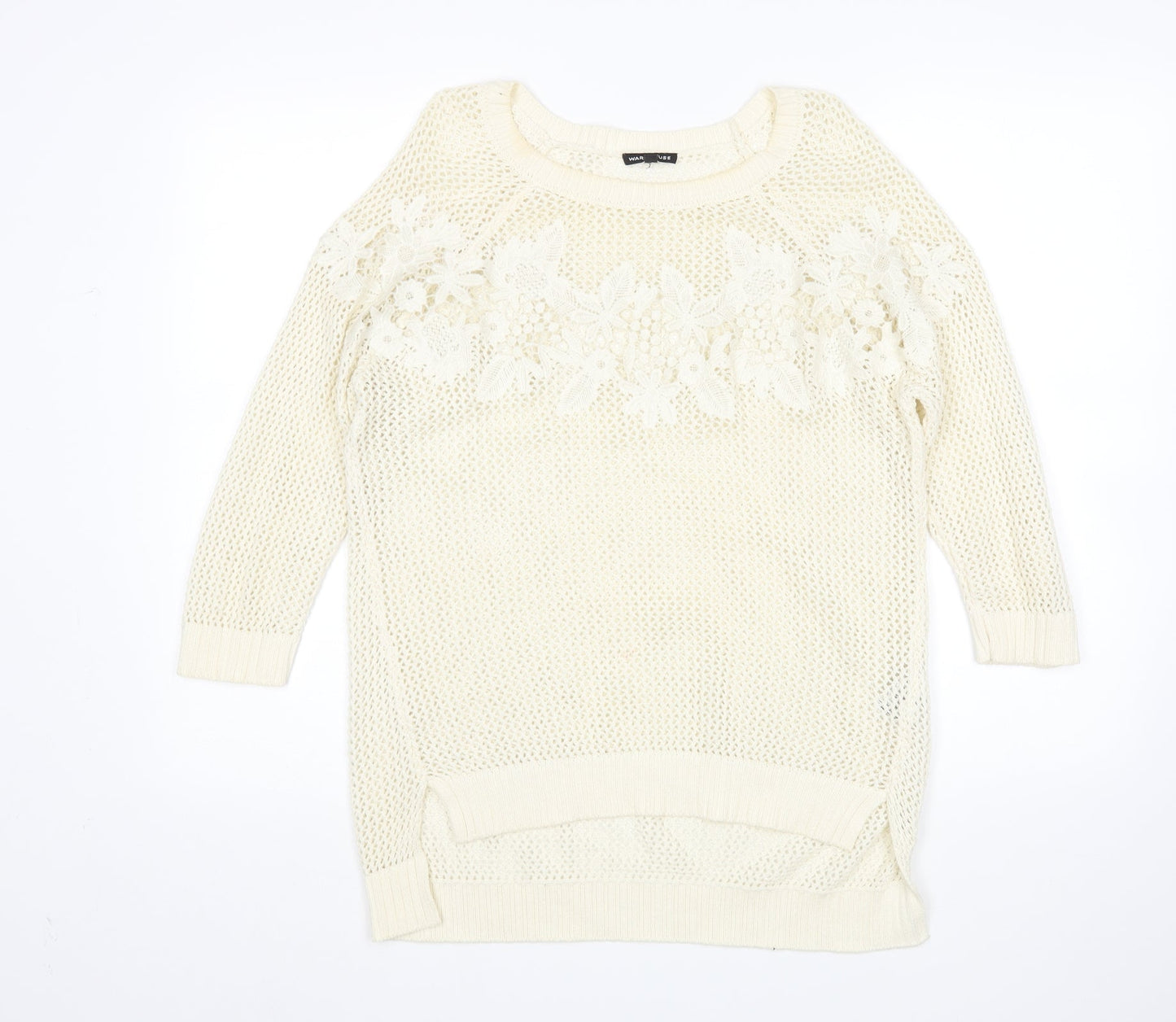 Warehouse Womens Beige   Pullover Jumper Size 10