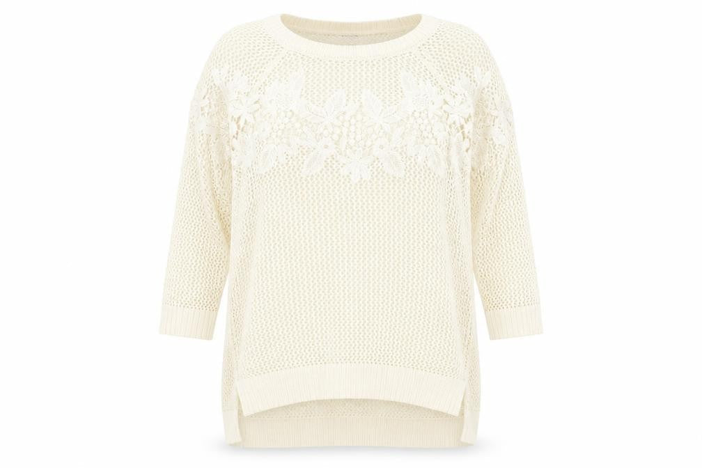 Warehouse Womens Beige   Pullover Jumper Size 10