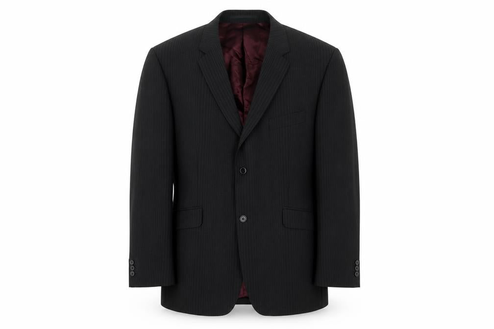 Burton Mens Black Striped  Jacket Blazer
