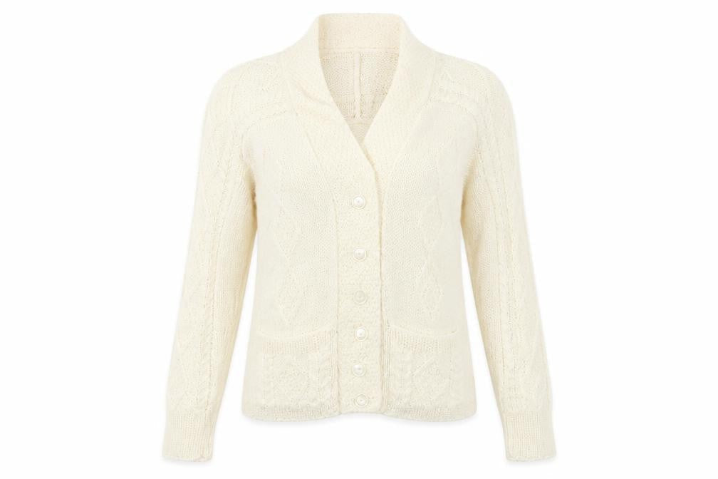 Preworn Womens Ivory   Cardigan Jumper One Size