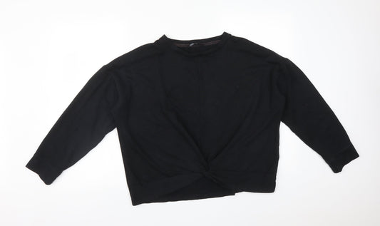 George Womens Black   Pullover Sweatshirt Size M
