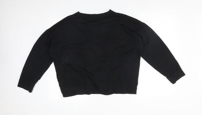 George Womens Black   Pullover Sweatshirt Size M