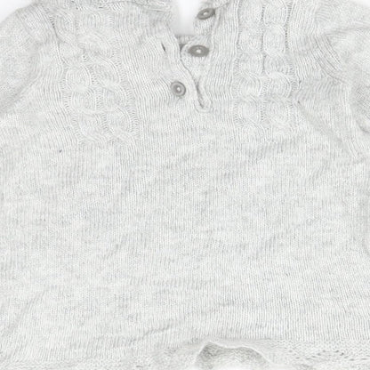 F&F Girls Grey   Basic T-Shirt Size 3-6 Months
