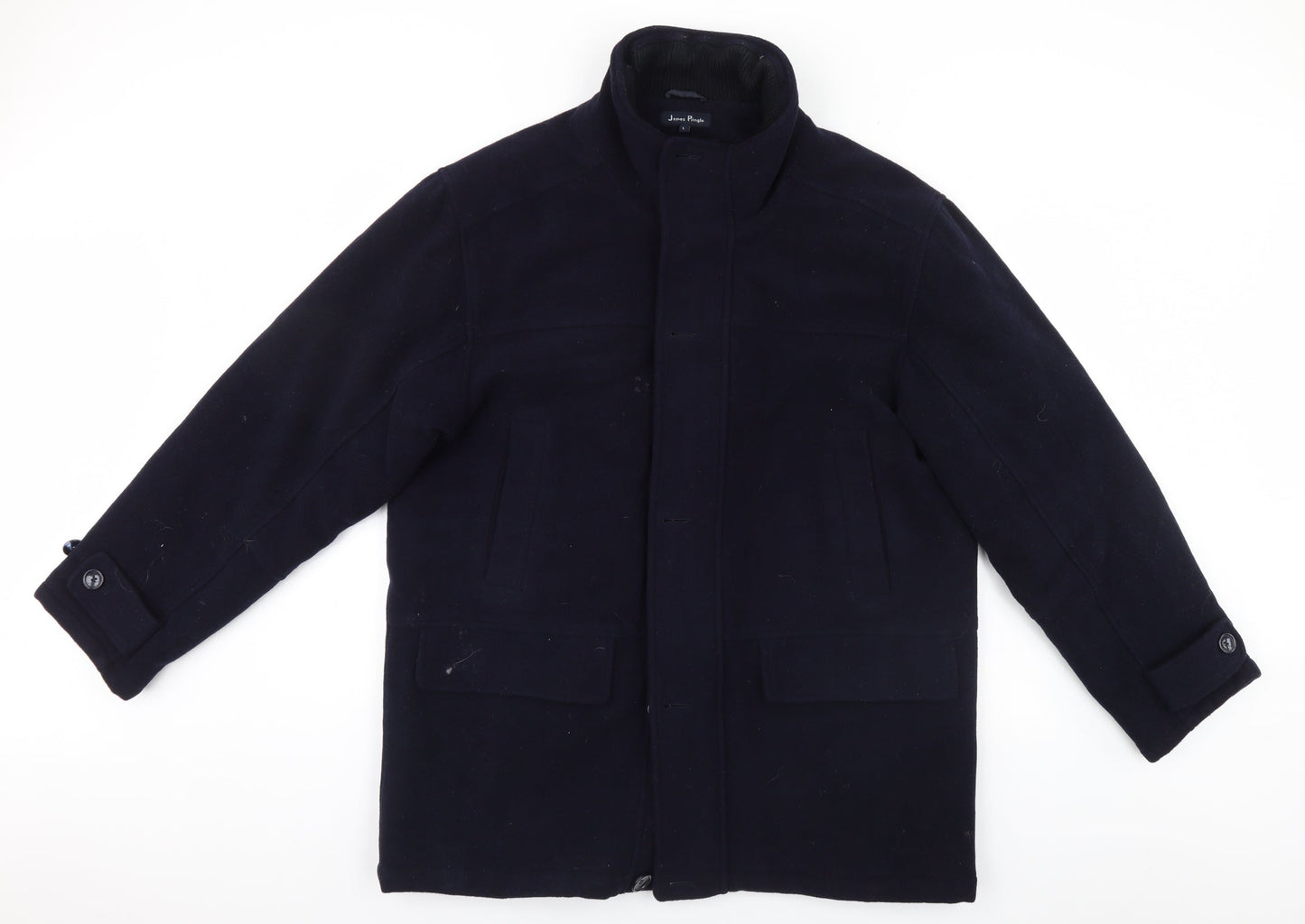 EWM Womens Blue   Overcoat Coat Size L