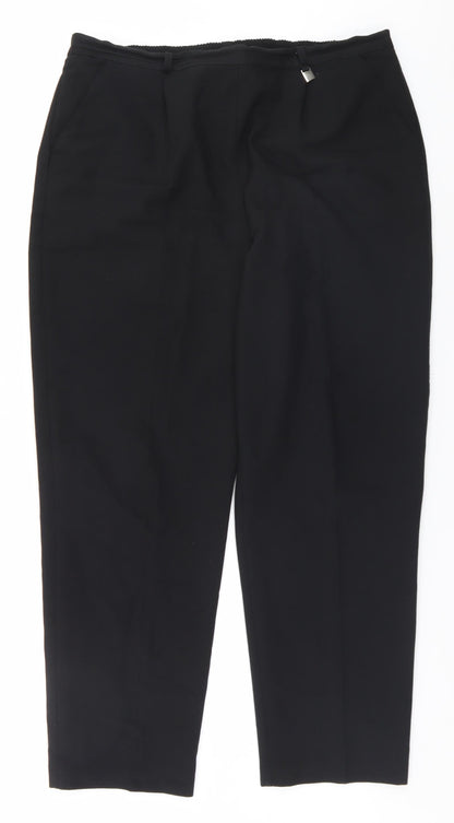 Classics Womens Black   Trousers  Size 18 L28 in