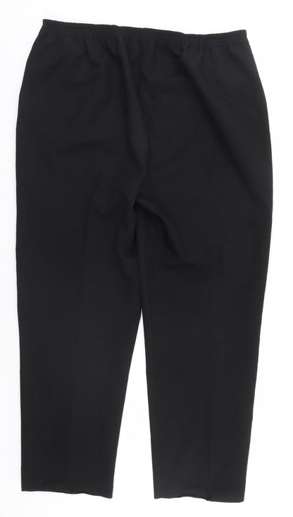 Classics Womens Black   Trousers  Size 18 L28 in