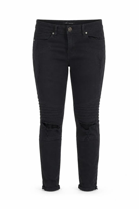 Womens Black  Denim Skinny Jeans Size 6 L27 in