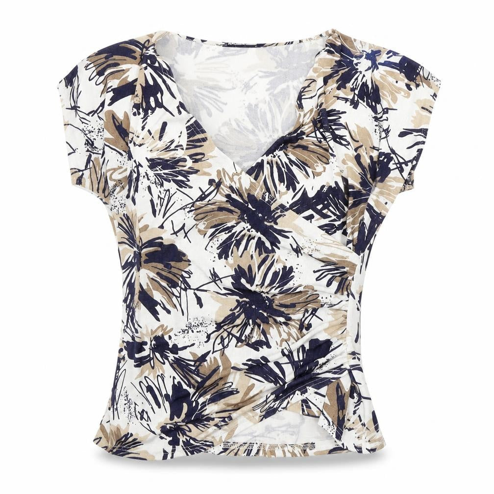 Reflections Womens Multicoloured Floral  Basic Blouse Size XL