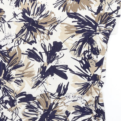 Reflections Womens Multicoloured Floral  Basic Blouse Size XL