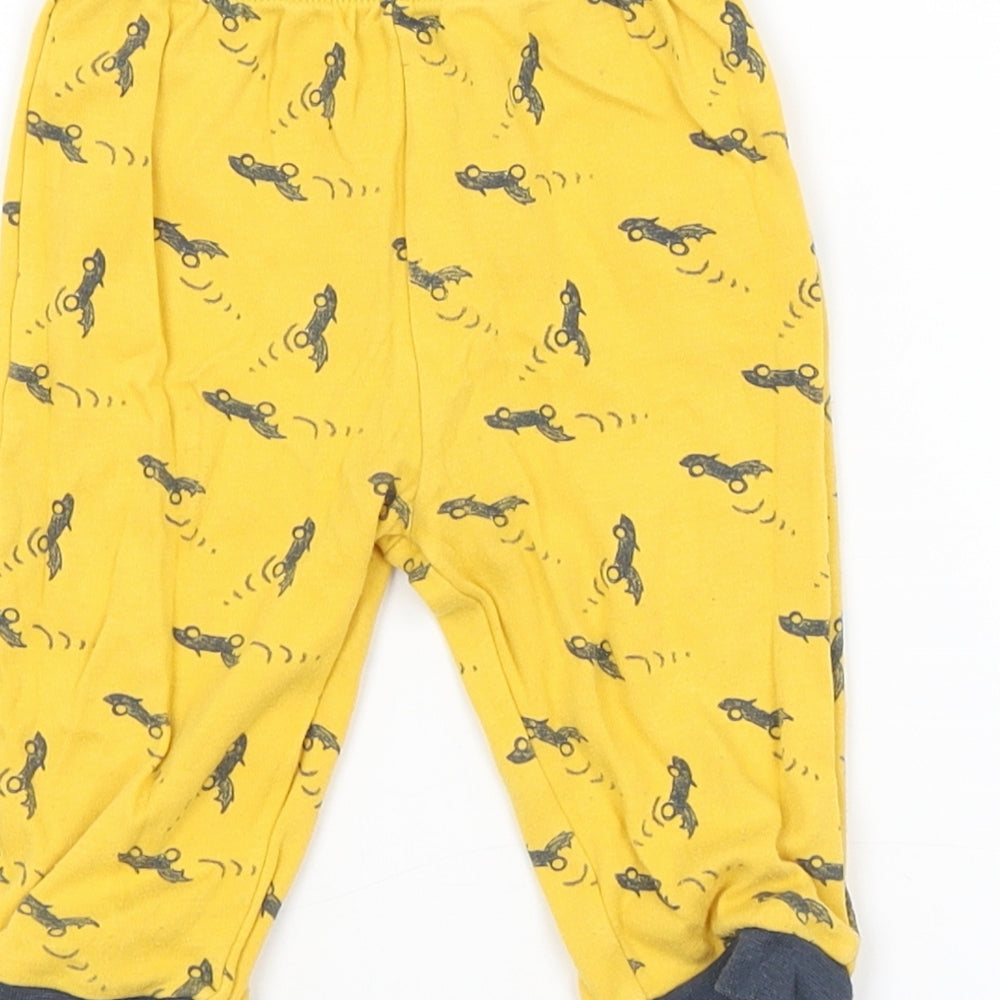 George Baby Yellow Solid   Pyjama Pants Size 6-9 Months