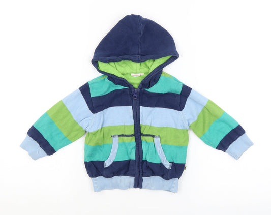 Blue Zoo Baby Blue Striped  Basic Jacket Jacket Size 9-12 Months