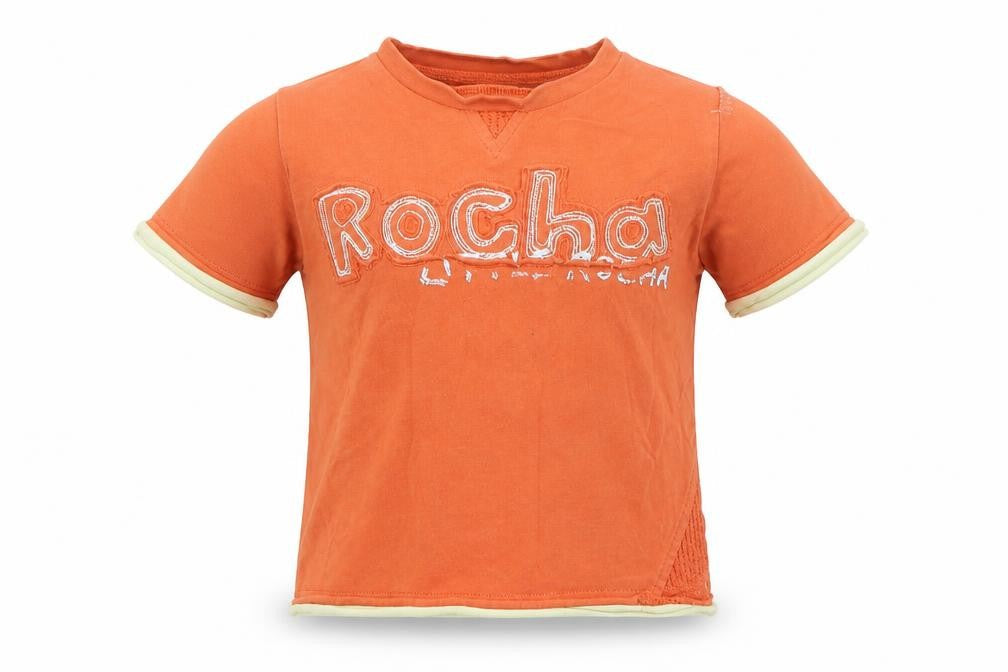 Rocha Little Rocha Baby Orange   Basic T-Shirt Size 12-18 Months
