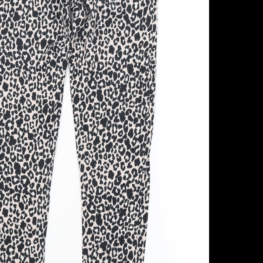 George Womens Pink Animal Print   Pyjama Pants Size 12