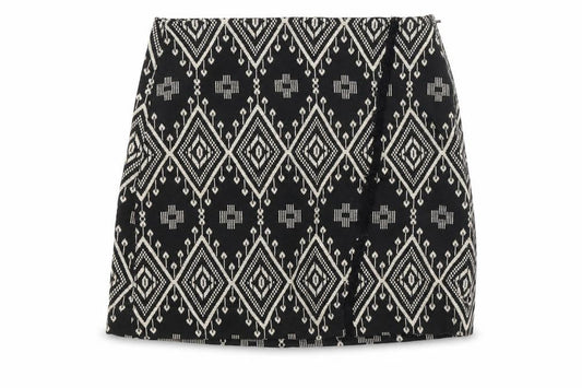 Camayeu Womens Black Argyle/Diamond  Straight & Pencil Skirt