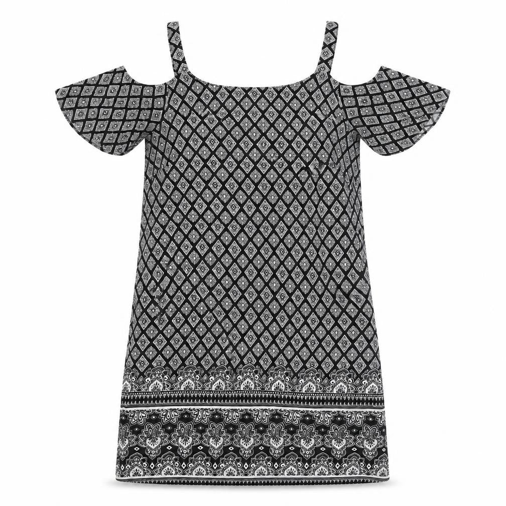 Papaya Womens Black Argyle/Diamond  A-Line  Size 8