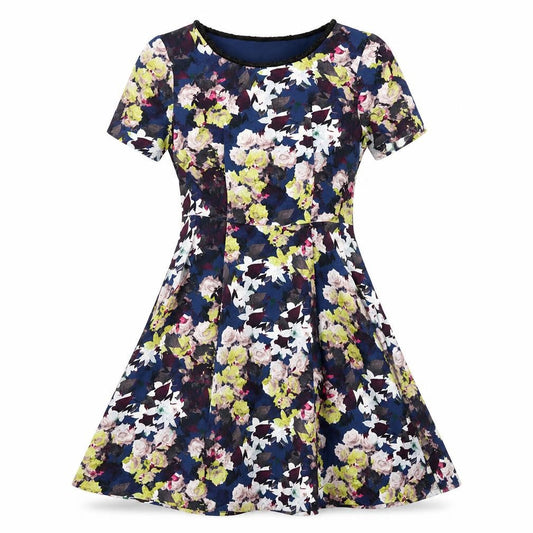 Monsoon Womens Multicoloured Floral  A-Line  Size 8