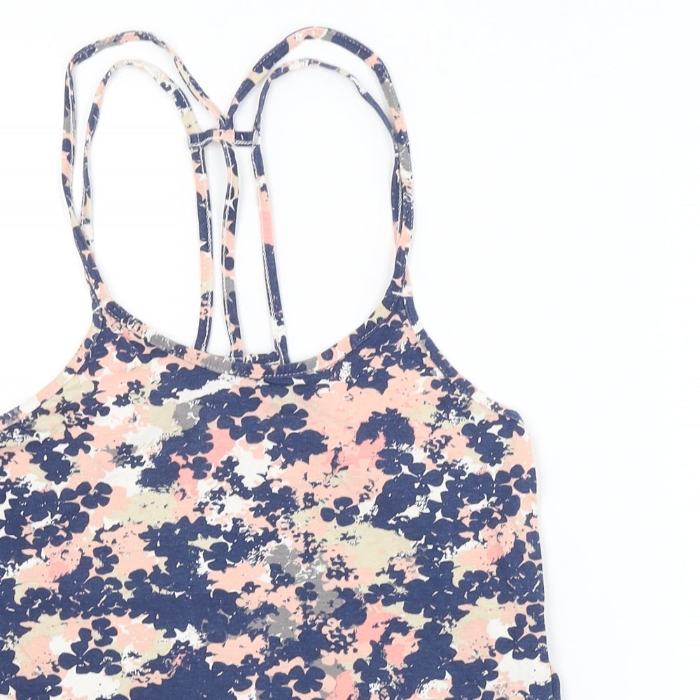 New Look Womens Multicoloured Floral  Cropped Tank Size XS