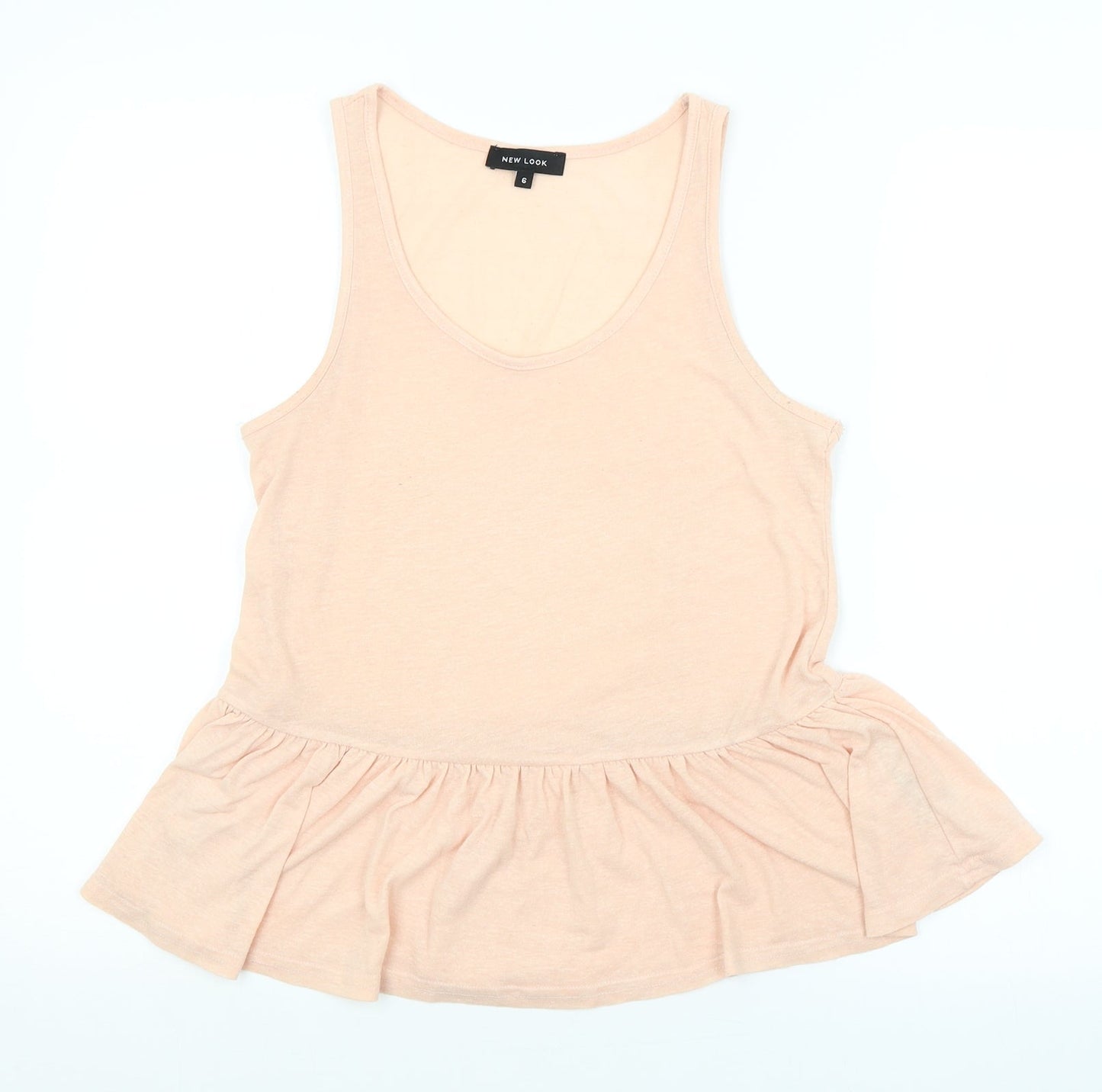 New Look Womens Pink   Basic Tank Size 6