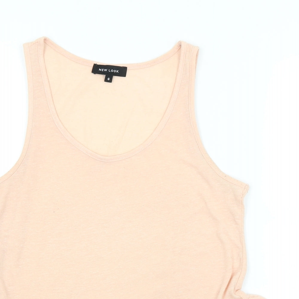 New Look Womens Pink   Basic Tank Size 6