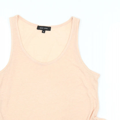 Preloved New Look Womens Pink   Basic Tank Size 6 - Detail