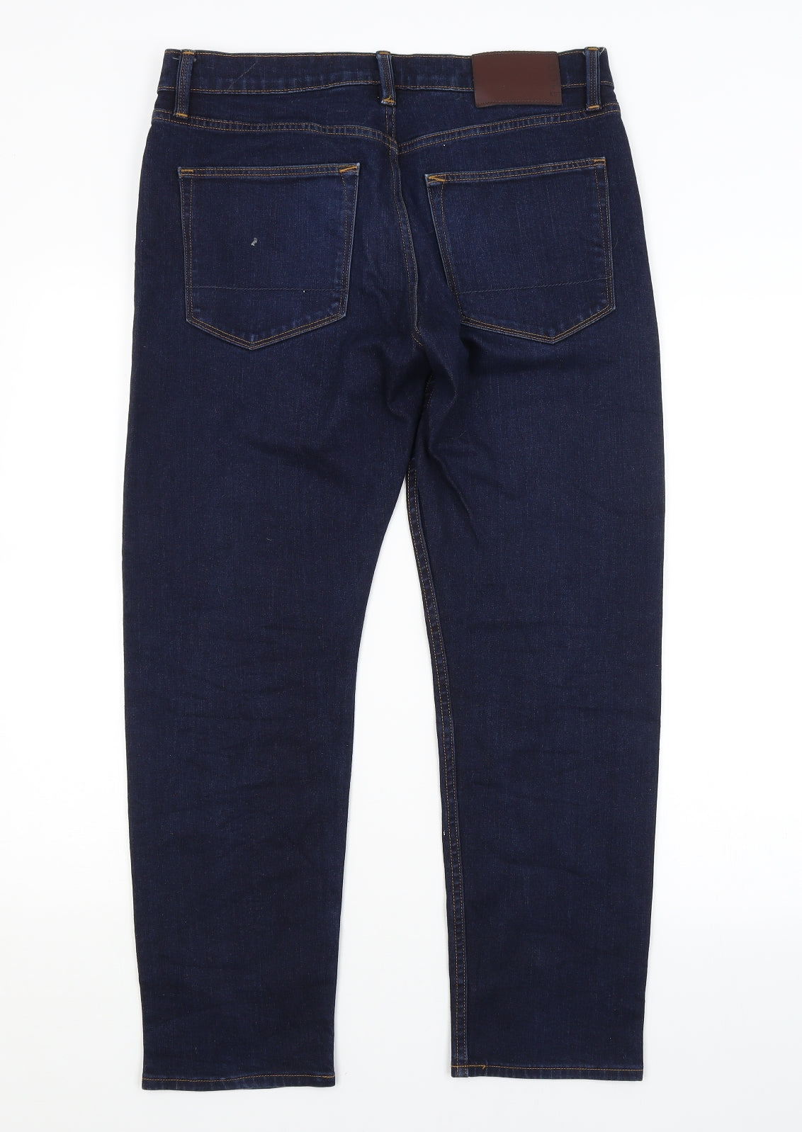 Marks & Spencer Womens Blue   Tapered Jeans Size 32 in L29 in